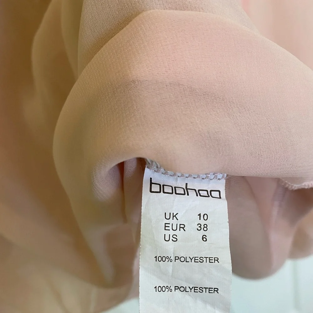 🎉HP🎉 Pink Boohoo dress with lime daisies - Picture 3 of 5